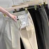 Abiti da uomo 2023 Autunno E Inverno di Grandi Dimensioni di Lana Degli Uomini di Affari Pantaloni eleganti Casual Sottile Abito Da Sposa Pantalone Ufficio Pantaloni Sociali A97