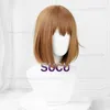 Party Supplies Anime K-On Cosplay Wig Yui Hirasawa 33cm Kort värmebeständig syntetisk hår Halloween-tillbehör