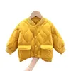 Para baixo casaco crianças parkas jaqueta de inverno para menina meninos inverno top casaco crianças quente engrossar veludo com capuz casacos de bebê causal outerwear 230925