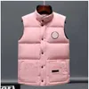 Men's Down & Parkas Designer Vest Pocket Jackets Long Sleeve Zipper Badges Men Downs Casual Coat Canadian Goose Tops Outwear Multiple Colournq14