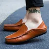 Sapatos de vestido Mens Casual Moda Mocassins Mocassins Slip On Homem Flats Confortável Masculino Condução Couro Chaussure Homme Cuir 230925