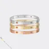 Diamond Sudered Jewelry Fashion Armband för kvinnor Titanium Steel Bangle Gold-Plated Never Fading Nongergic, Store/21890787