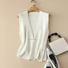 Women's Sweaters Autumn Bc Styles Chic Cashmere V Neck Thick Sweater Vest Women