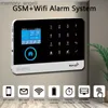 Alarmsysteme GSM-WLAN-Alarmsystem Smart Home Security 2,4-Zoll-Farbbildschirm Drahtlose Innenkamera Infrarot-Bewegungsmelder Türsensor-Kit YQ230926