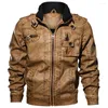 Mannen Bont Merk Jassen Mannen Slim Fit Casual Uitloper Bomberjack Winderbreaker PU Motorfiets Lederen Mannelijke Jas 6XL 7XL