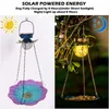 Other Bird Supplies Solar Feeder Outdoor Powered Garden Light Seed Tray For Backyard