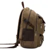 Rucksack Mode Herren Vintage Canvas Schultasche Reise S Große Kapazität 14'' Laptop