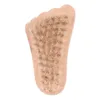 Brosses de bain Brosse à ongles en forme de pied nettoyage en bois brosses à poils naturels manucure pédicure pour femmes bébé enfants outil de soin des ongles Q597