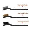 Brosses de nettoyage 12pcs / 1set Kit de brosse de détail d'intérieur de voiture professionnelle Outils de roue de cheveux de sanglier de motif 201214 Drop Livraison Home Garden Otsyb