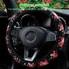 Steering Wheel Covers Floral Car Cover Anti-Slip Sweat Absorbing Cushions Comfort Grip