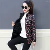 Women's Trench Coats Fashion Middle-Aged Elderly Cotton Clothes 2023 Autumn Winter Jackets Printed Thin Down Pikes Tops