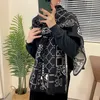 Designers de luxo camélia cashmere jacquard cachecol para mulheres designer de malha cachecóis letras clássicas 19 moda diamante treliça cabeça cachecóis xale xadrez hijab sciarpa