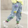 Pantaloni Pantaloni per bambini per ragazzi jeans Pantaloni primavera Autunno Bambini demin Abbigliamento casual Abbigliamento per adolescenti 4 6 8 12 14 anni 230925