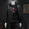 Erkekler Kürk Sonbahar Orijinal Deri Kış Ceket Erkekler Sokak Gözleri Gerçek Koyun Hattı Coat Man Moto Biker Vintage Ceketler