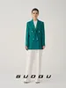 Women's Suits 2024 Autumn Professional Suit Coat Green Versatile Commuter Small Top High End Casual Style Wear