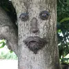 Tuindecoraties oude man met baard boomknuffelaar voor Peeker Yard Art of buitensculptuur grillig gezichtsdecor
