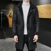 Pelle da uomo in finta pelliccia reversibile Shearling Imitazione pelle di daino Cappotto lungo Giacca Uomo Capispalla Trench Pelliccia invernale parka 230925