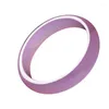 Bangle Natural Furong Jade Agate Bracelet Xi'an Flower Violet Pink Purple Seed Fine Girl Chalcedony