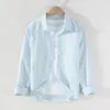 Heren Casual Shirts Katoen Linnen Voor Mannen Lange Mouw Camisa Sociale Masculino De Manga Longa Dagelijks Button Up Overhemd mannelijk