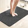 Bath Mats Shower Mat Bathtub Mat Non-Slip Bath Mat with Drain Quick Drying PVC Loofah Bathmat for Tub Shower Bathroom 230926