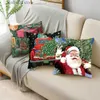 Poduszka obudowa świąteczna Case Santa Elk Festival Decor Home Office Sofa Sofa Cousion 40*40 cm/45*45 cm/50*50cm T230926