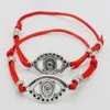 50pcs hamsa string evily eye lucy red cord調整可能なブレスレットnew293k