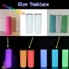 USA Stocks Glow Tumblers Sublimation 20oz Straight Skiny Tumbler with Straw lid Stainless Steel Double Wall Diy Blanks Slim Water197o