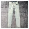 paarse jeans heren designer jeans voor heren broek borduren quilten gescheurd voor trend merk vintage broek heren vouw slank skinny mode jeans 895073438