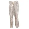 Women's Two Piece Pants Spring Autumn Woman 2 Sets Fashion Sequined Sweatsuit Female Tracksuit Bling Pant