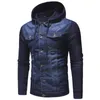 Bontjassen voor heren Denim heren mannelijke hoodie Cowboy bommenwerper Bovenkleding Trendy jeans Street chic herfst gescheurde dunne mode-jas Jassen heren