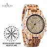 Zegarek meski BOBOBIRD montre pour hommes en bois nouveau Design Unique montres-bracelets en bois de luxe relojes de hombre Support Drop L-T162401