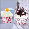 Disposable Cups Straws 100 Pcs Cake Christmas Wrapping Paper Box Party Oil-proof Baking Cupcake Cases