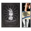 Altro Fornitura per trucco permanente 233 pezzi Set di libri di stencil per tatuaggi Body Art Painting Modelli glitter fai da te Stencil falsi per donne Kit di disegni Album 230925