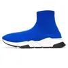 belenciaga socks Casual Plateforme Sneaker Negro - Blanco - azul Luxury Trainers Sneakers