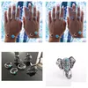 Bandringar Böhmen Antik guld Elefant Flower Rose Heart Crown Carved Ring Set Knuckle Finger Midi för kvinnor smycken Drop Delivery Dhpib