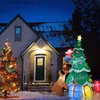 Decorazioni natalizie gonfiabili per feste Decorazioni natalizie gonfiabili da 7 piedi Babbo Natale inseguito sull'albero Gonfiabili da cortile con spirito natalizio leggero a LED T230926