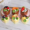Party Supplies 6PCS Simulation 0f Fruit Cake Dessert Model Setting The Stage Decorating Scene And Arranging Wedding Po Props.