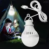 Nattljus LED Lykta Portable Camping Lamp Mini Bulb USB Power Book Light Reading Super Birght Outdoor Home Decoration