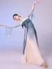 Stage Wear Chinese Classical Dance Costumes Martial Arts Elegant Gaze Top Long Performance Dress