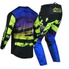 Outros Vestuário Adulto MX Set Motocicleta Azul Verde Downhill 2023 Willbros e Calças Combo Motocross Racing Terno MTB Dirt Bike Riding X0926