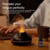 Humidificateurs KINSCOTER diffuseur d'arôme volcanique lampe à huile essentielle 130ml USB humidificateur d'air Portable avec flamme de couleur veilleuse YQ230927