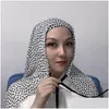 Hijabs eid muslimska hijab kvinnor bubblan chiffong halsduk snörning långa halsdukar headwraps malaysia slöja huvudbonad turban sjalar islamiska arabiska dr dhaej