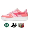 Men Women Casual Shoes Sta Low Designer Sneaker Nigo Apes Comics Shark Black White Grey Pink Suede Green White ABC Color Camo Blue Sneakers GAI Jogging Walking Size 45