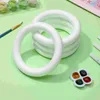 Decorative Flowers 10 Pcs Ring Kids Foam Wreath Rings Small Painting Supplies Round White Large Child