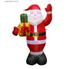 Party Decoration 5ft Christmas Decorations Lights Inflatable Yard Inflatable Gift Bag Santa Claus Inflatable (1.5m) T230926