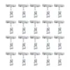 Bag Clips 20pcs Price Rack Daily Double Display Practical For Retail Space Saving Universal Sign Holder Clip Store Rotatable Clear Plastic 230926