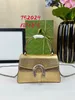Torba designerska torba Dionizus Kolekcja Mini Tote Damska torba na ramię złota skóra z kryształową podwójną głową torebkę zatrzasku 18cmx12cmx6cm