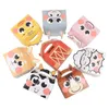 Present Wrap 8st Farm Theme Paper Candy Cake Cookie Present Box Cartoon Animal Packaging Väska med handtag Födelsedekor Party Supplies 230926