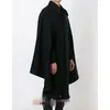 Men's Wool Autumn And M-4xl Winter Models Long Men's Cloak Shawl Woolen Coat Loose Single-breasted Tide Shirt