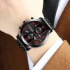 CRRJU Mens Watches Top Brand Luxury Quartz black Watch Men Casual Leather Military Waterproof Sport Wristwatch Relogio Masculino276x